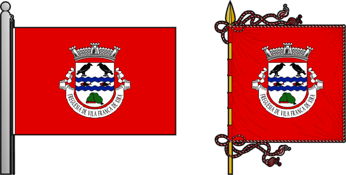 Proposta para a bandeira e estandarte da Freguesia de Vila Franca de Xira - Vila Franca de Xira civil parish, flag and banner proposal
