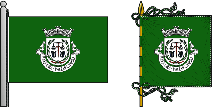 Bandeira e estandarte da freguesia de Junqueira - Junqueira civil parish, flag and banner