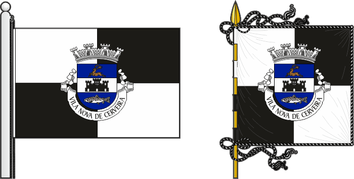 Proposta de bandeira e estandarte do Município de Vila Nova de Cerveira - Vila Nova de Cerveira municipal flag and banner, proposal