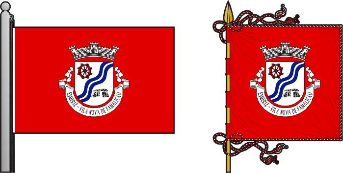 Bandeira e estandarte da antiga freguesia de Esmeriz - Esmeriz former civil parish, flag and banner Bandeira e estandarte da antiga freguesia de Esmeriz - Esmeriz former civil parish, flag and banner