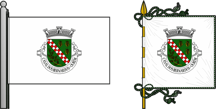 Bandeira e estandarte da antiga freguesia de Casal dos Bernardos - Casal dos Bernardos former civil parish, flag and banner