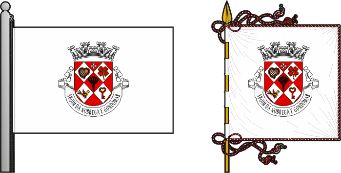 Bandeira e estandarte da da Freguesia de Aboim da Nóbrega e Gondomar - Aboim da Nóbrega and Gondomar civil parish, flag and banner Bandeira e estandarte da freguesia de Aboim da Nóbrega e Gondomar - Aboim da Nóbrega and Gondomar civil parish, flag and banner