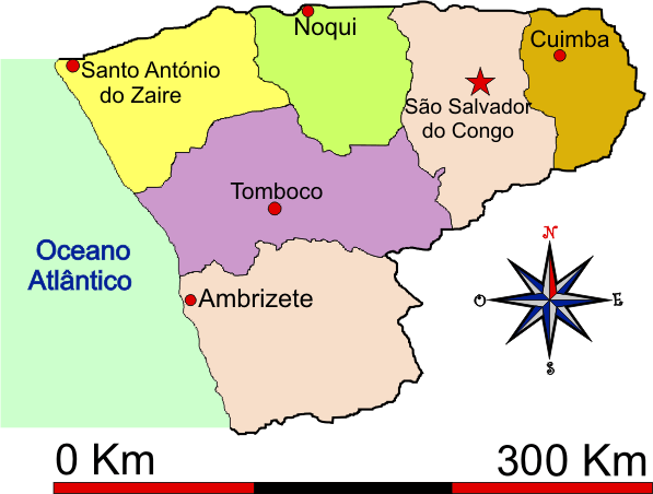 Mapa adminstrativo do distrito do Zaire em 1971 - Zaire district administrative map in 1971 Mapa adminstrativo do distrito do Zaire em 1971 - Zaire district administrative map in 1971